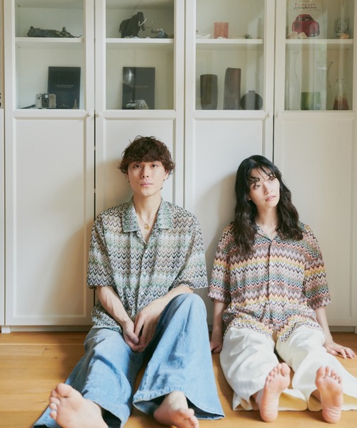 CAMPHOR WOOD(カンファーウッド)の「color wave sheer shirts / ウェーブシアーシャツ(シャツ/ブラウス・メンズ・グリーン系/レッド系・MEDIUM/LARGE)」の7枚目の写真