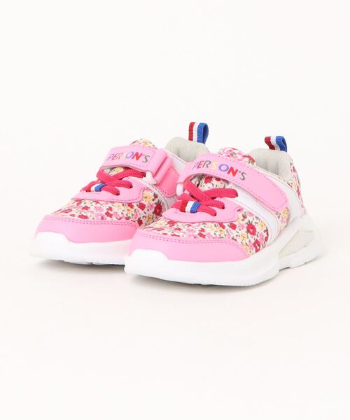 PERSON'S(パーソンズ)の「【PERSON’S】パーソンズ キッズスニーカー PSK-3003(スニーカー・キッズ・ブラック/ピンク・18.0cm/17.0cm/16.0cm/15.0cm)」の2枚目の写真