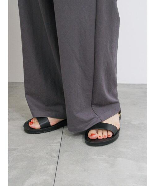 Samansa Mos2 blue(サマンサモスモスブルー)の「【接触冷感】ワイドイージーパンツ(その他パンツ・レディース・グリーン/チャコールグレー/キナリ/ブラック・F)」の15枚目の写真