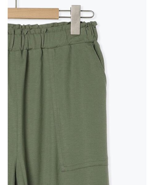 Samansa Mos2 blue(サマンサモスモスブルー)の「【接触冷感】ワイドイージーパンツ(その他パンツ・レディース・グリーン/チャコールグレー/キナリ/ブラック・F)」の12枚目の写真