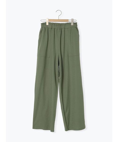 Samansa Mos2 blue(サマンサモスモスブルー)の「【接触冷感】ワイドイージーパンツ(その他パンツ・レディース・グリーン/チャコールグレー/キナリ/ブラック・F)」の8枚目の写真