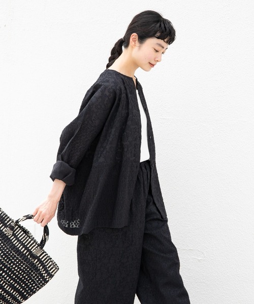 美品　かぐれ　2WAY仕様ジャガードパッチワークブラウス　アーバンリサーチ かぐれ（カグレ）の「『2WAY仕様』 ジャガードパッチワークブラウス