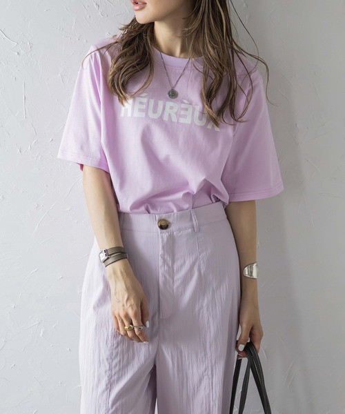 セール】前後2WAYロゴTシャツ（Tシャツ/カットソー）｜Bonjour