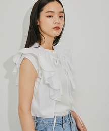 ADAM ET ROPE' | 【逸品】フリルセットTシャツ(Tシャツ/カットソー)