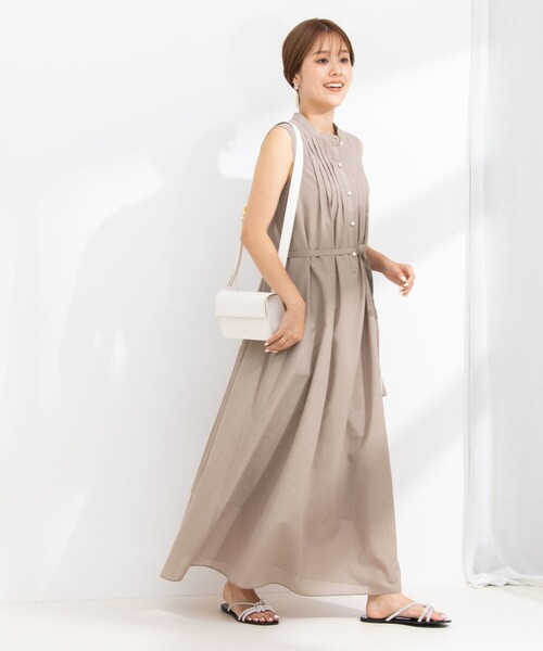 値下げ【NOLLEY'S】ウォッシャブルピンタックシャツワンピース NOLLEY'S（ノーリーズ）の「ウォッシャブルピンタックシャツ