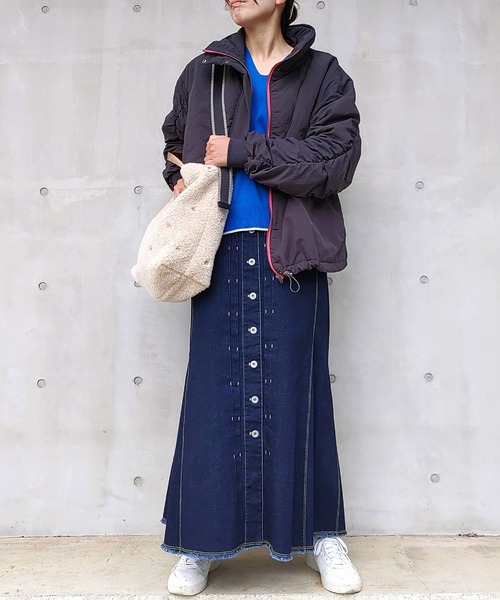 Q（キュー）の「Vネックオーバーニット（ニット/セーター・レディース・ライトグリーン/グレイッシュベージュ/ブラック/ブルー/ライトグレー/チャコールグレー・MEDIUM）」の19枚目の写真