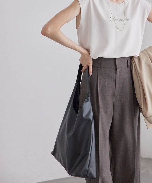 ROPE' PICNIC（ロペピクニック）の「洗えるワンショルダートートバッグ（トートバッグ・レディース・キナリ/シルバー/ブラック・FREE）」の20枚目の写真