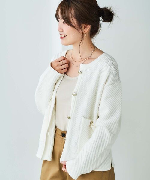 le.coeur blanc(ルクールブラン)の「パール×チェーン2連ネックレス(ネックレス・レディース・ゴールド・FREE)」の5枚目の写真