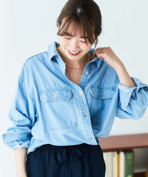 le.coeur blanc(ルクールブラン)の「パール×チェーン2連ネックレス(ネックレス・レディース・ゴールド・FREE)」の9枚目の写真