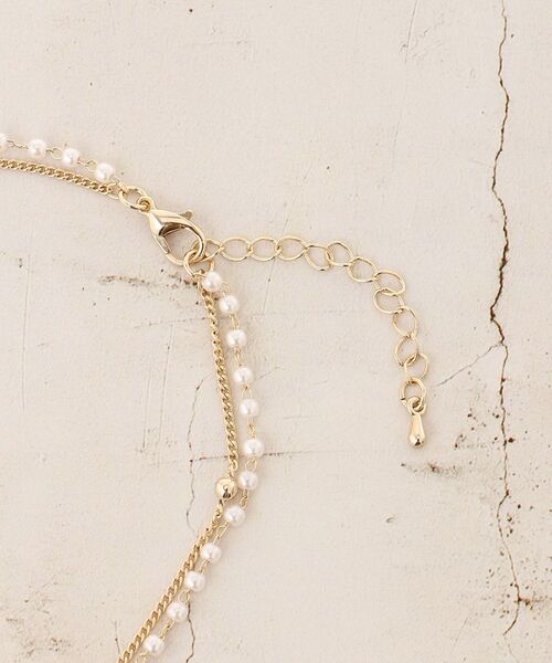 le.coeur blanc(ルクールブラン)の「パール×チェーン2連ネックレス(ネックレス・レディース・ゴールド・FREE)」の14枚目の写真