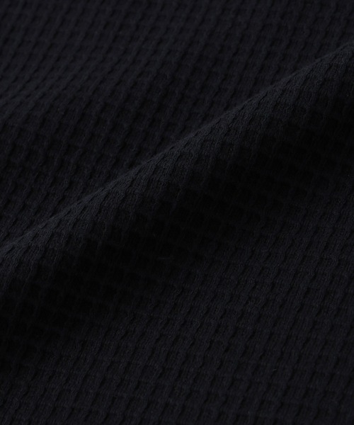 NANO universe(ナノユニバース)の「配色ステッチビックワッフルTシャツ 半袖(Tシャツ/カットソー・メンズ・ブラック/ホワイト・M/L)」の3枚目の写真
