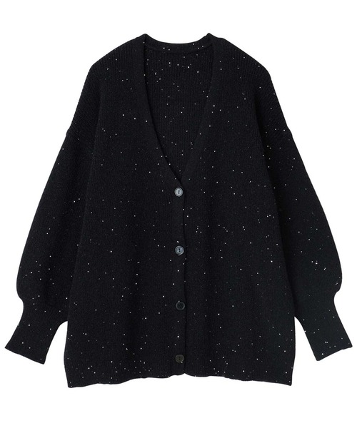 GeeRA(ジーラ)の「ラメニットカーデ(カーディガン/ボレロ・レディース・ブラック/ブラウン・LARGE/MEDIUM)」の18枚目の写真