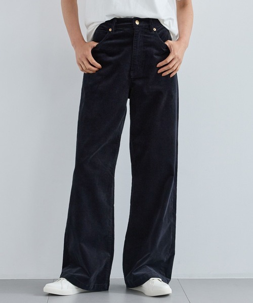 PICCADILLY（ピカデリー）の「BARNYARDSTORM / PICCADILLY別注 / ライトコールワイドパンツ ピカデリー（その他パンツ・レディース・ブラック/オフホワイト/ピンク/モカ・S/M/L）」の3枚目の写真