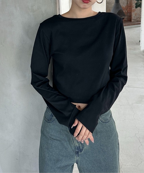 feepur（フェピュール）の「クロップドフライスロンTee（Tシャツ