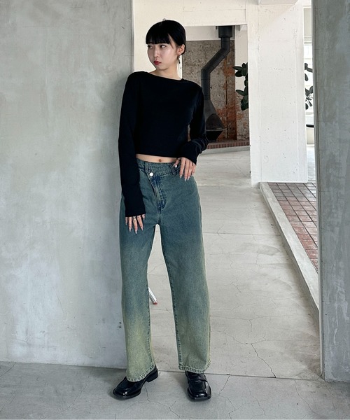 feepur（フェピュール）の「クロップドフライスロンTee（Tシャツ/カットソー・レディース・ブラック/オフホワイト/グレー/ネイビー/オートミール・MEDIUM）」の20枚目の写真