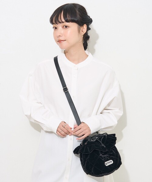 FREAK'S STORE(フリークスストア)の「マオカラー フレアシャツワンピース(シャツワンピース・レディース・ブラック/オレンジ/ホワイト/ブルー・フリ-)」の12枚目の写真