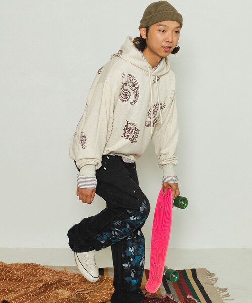 【セール】YMYM × FREAK'S STORE/ワイエムワイエム 別注 YMYM Paisley Hoodie/別注 ワイエムワイエム ペイズリーフーディー（パーカー）｜FREAK'S STORE（フリークスストア） 5,940円