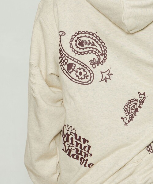 パーカー YMYM × FREAK'S STORE/ワイエムワイエム 別注 YMYM Paisley Hoodie/別注 ワイエムワイエム ペイズリー FREAK'S STORE パーカー YMYM × STORE/ワイエムワイエム 別注