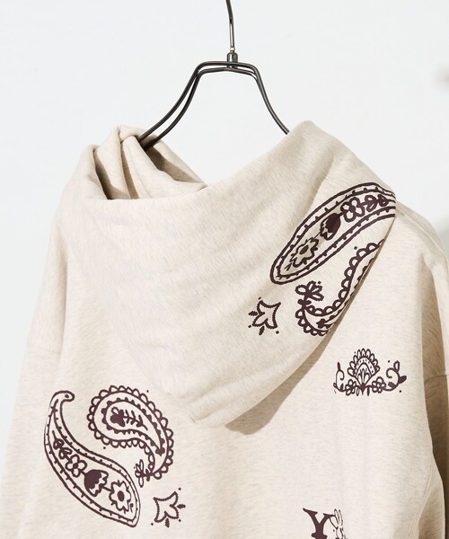FREAK'S STORE(フリークスストア)の「YMYM × FREAK'S STORE/ワイエムワイエム 別注 YMYM Paisley Hoodie/別注 ワイエムワイエム ペイズリーフーディー(パーカー・レディース・オフホワイト/ネイビー・MEDIUM/LARGE)」の20枚目の写真