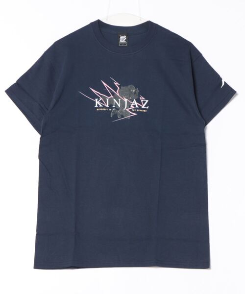 NO WAY(ノーウェイ)の「/KINJAZ/Graphic T(Tシャツ/カットソー・メンズ・ホワイト/ネイビー・MEDIUM/LARGE)」の1枚目の写真