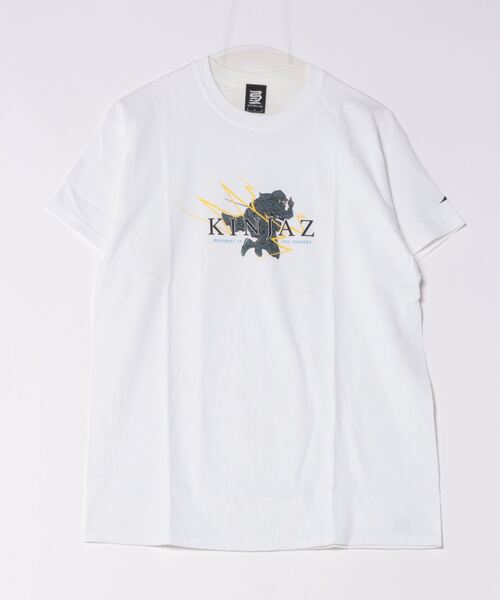 NO WAY(ノーウェイ)の「/KINJAZ/Graphic T(Tシャツ/カットソー・メンズ・ホワイト/ネイビー・MEDIUM/LARGE)」の2枚目の写真