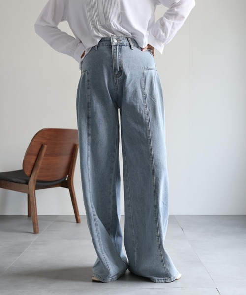 Retro　SOOR PLOOM　デニムジーンズパンツズボン　soorploom SOORPLOOM Retro jeans (medium denim) - SEN_TO_SENCE