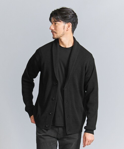 BEAUTY&YOUTH UNITED ARROWS(ビューティーアンドユースユナイテッドアローズ)の「【WEB限定 WARDROBE SMART】ウォッシャブル ショールカラー カーディガン(カーディガン/ボレロ・メンズ・ブラウン/ダークグレー/ブラック・S/M/L/XL)」の7枚目の写真