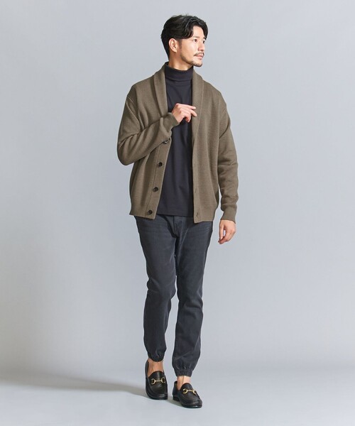BEAUTY&YOUTH UNITED ARROWS(ビューティーアンドユースユナイテッドアローズ)の「【WEB限定 WARDROBE SMART】ウォッシャブル ショールカラー カーディガン(カーディガン/ボレロ・メンズ・ブラウン/ダークグレー/ブラック・S/M/L/XL)」の11枚目の写真