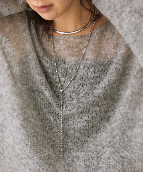 RIVE DROITE(リヴドロワ)の「【R.good(アールドットグッド)】ボールチェーンアジャストネックレス(ネックレス・レディース・シルバー/ゴールド・FREE)」の2枚目の写真