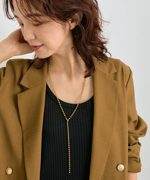 RIVE DROITE(リヴドロワ)の「【R.good(アールドットグッド)】ボールチェーンアジャストネックレス(ネックレス・レディース・シルバー/ゴールド・FREE)」の12枚目の写真