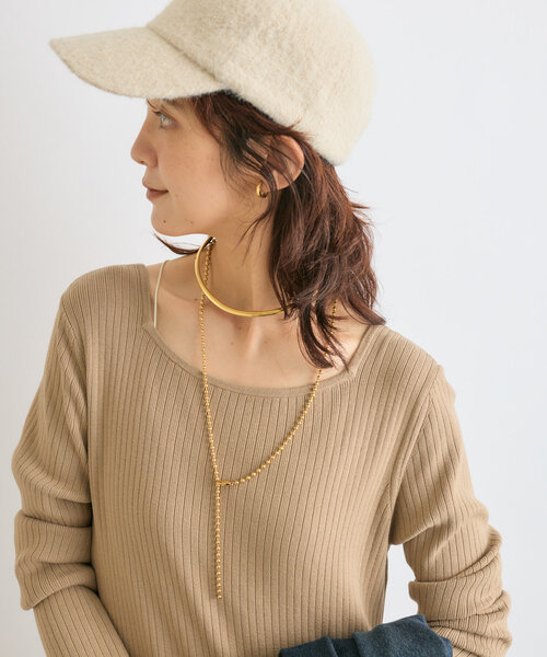 RIVE DROITE(リヴドロワ)の「【R.good(アールドットグッド)】ボールチェーンアジャストネックレス(ネックレス・レディース・シルバー/ゴールド・FREE)」の14枚目の写真