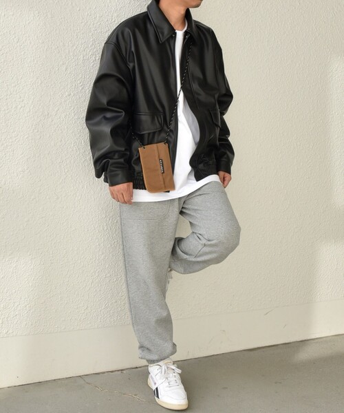 MAISON CANVVAS（メゾンキャンバス）の「【SHIPS any別注】MAISON CANVVAS: オイルドコットン マルチ ショルダーポーチ（ショルダーバッグ・メンズ・オリーブ/ベージュ/ネイビー・ONE SIZE）」の4枚目の写真