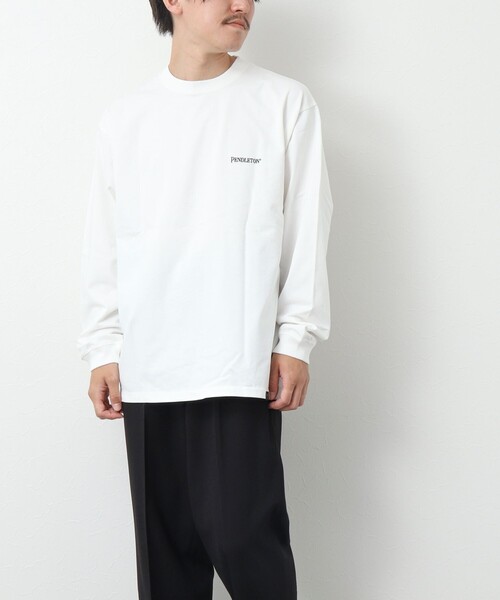 PENDLETON（ペンドルトン）の「【PENDLETON/ペンドルトン】Back EMB LS Tee バックエンブロイダリー ロンT 長袖Tシャツ 24AW（Tシャツ/カットソー・メンズ・ブラック/オフホワイト/ベージュ/カーキ・M/L）」の9枚目の写真
