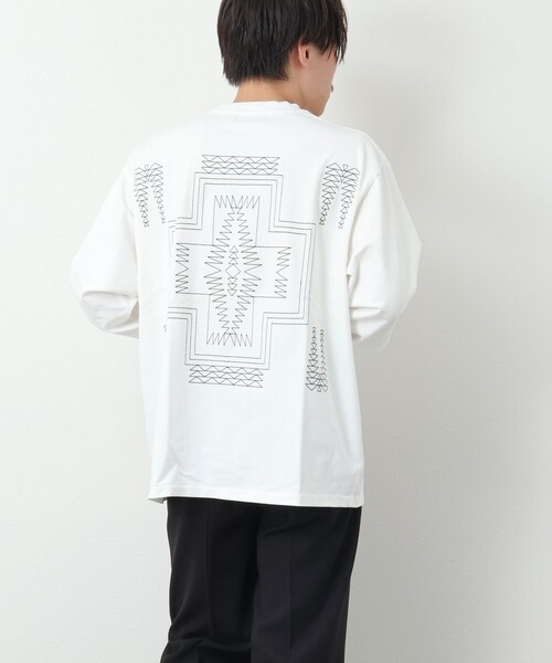PENDLETON（ペンドルトン）の「【PENDLETON/ペンドルトン】Back EMB LS Tee バックエンブロイダリー ロンT 長袖Tシャツ 24AW（Tシャツ/カットソー・メンズ・ブラック/オフホワイト/ベージュ/カーキ・M/L）」の11枚目の写真