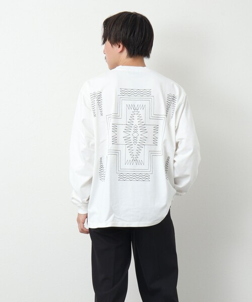PENDLETON（ペンドルトン）の「【PENDLETON/ペンドルトン】Back EMB LS Tee バックエンブロイダリー ロンT 長袖Tシャツ 24AW（Tシャツ/カットソー・メンズ・ブラック/オフホワイト/ベージュ/カーキ・M/L）」の13枚目の写真