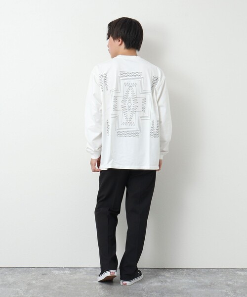 PENDLETON（ペンドルトン）の「【PENDLETON/ペンドルトン】Back EMB LS Tee バックエンブロイダリー ロンT 長袖Tシャツ 24AW（Tシャツ/カットソー・メンズ・ブラック/オフホワイト/ベージュ/カーキ・M/L）」の15枚目の写真
