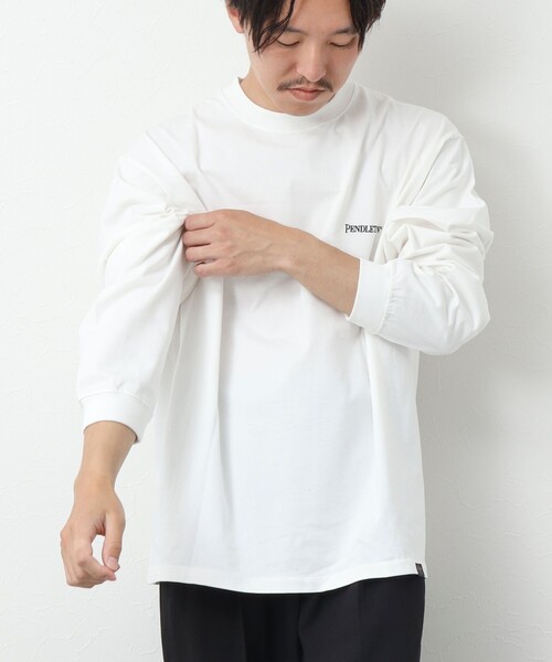 PENDLETON（ペンドルトン）の「【PENDLETON/ペンドルトン】Back EMB LS Tee バックエンブロイダリー ロンT 長袖Tシャツ 24AW（Tシャツ/カットソー・メンズ・ブラック/オフホワイト/ベージュ/カーキ・M/L）」の16枚目の写真