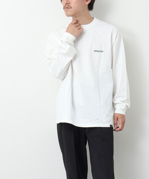 PENDLETON（ペンドルトン）の「【PENDLETON/ペンドルトン】Back EMB LS Tee バックエンブロイダリー ロンT 長袖Tシャツ 24AW（Tシャツ/カットソー・メンズ・ブラック/オフホワイト/ベージュ/カーキ・M/L）」の17枚目の写真