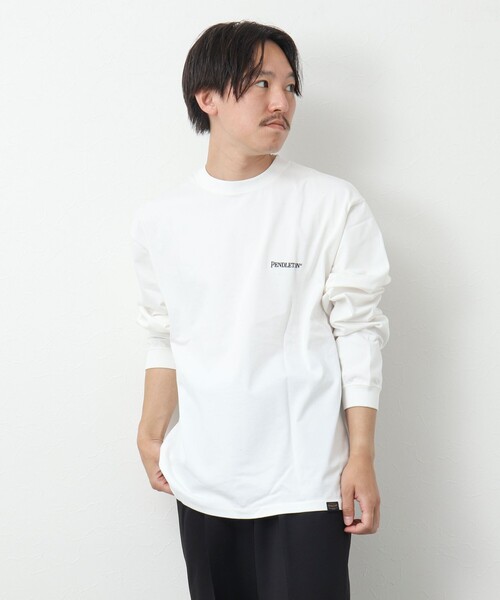 PENDLETON（ペンドルトン）の「【PENDLETON/ペンドルトン】Back EMB LS Tee バックエンブロイダリー ロンT 長袖Tシャツ 24AW（Tシャツ/カットソー・メンズ・ブラック/オフホワイト/ベージュ/カーキ・M/L）」の18枚目の写真