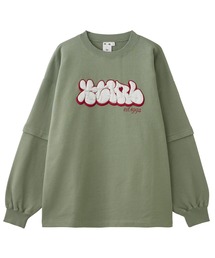 X-girl | PLUMP LOGO LAYERED SWEAT TOP(スウェット)