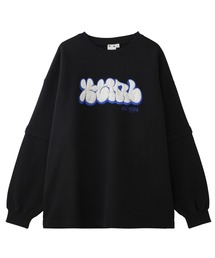 X-girl | PLUMP LOGO LAYERED SWEAT TOP(スウェット)