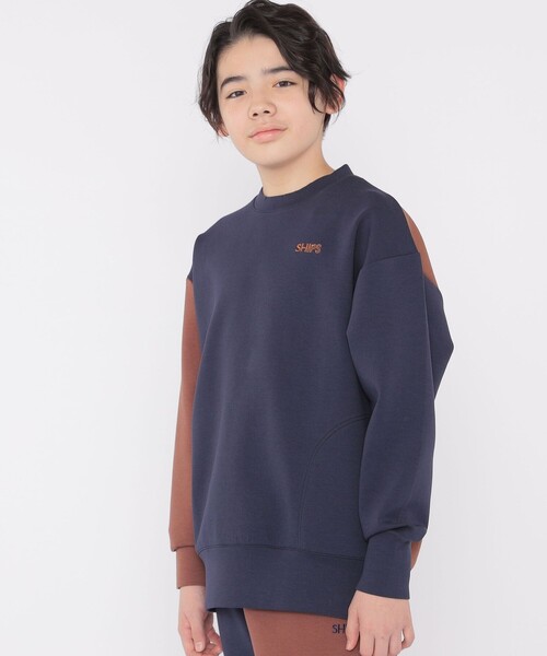 SHIPS（シップス）の「SHIPS KIDS:140～160cm / 2トーン スウェット（スウェット・キッズ・グレー系/ネイビー・160/150/140）」の6枚目の写真