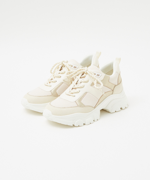 PICHE ABAHOUSE（ピシェ アバハウス）の「【最高スニーカー】ダッドスニーカー（スニーカー・レディース・ブラウン/オフホワイト/ピンクベージュ/ブラック・24.5/23/23.5/24/22.5）」の2枚目の写真