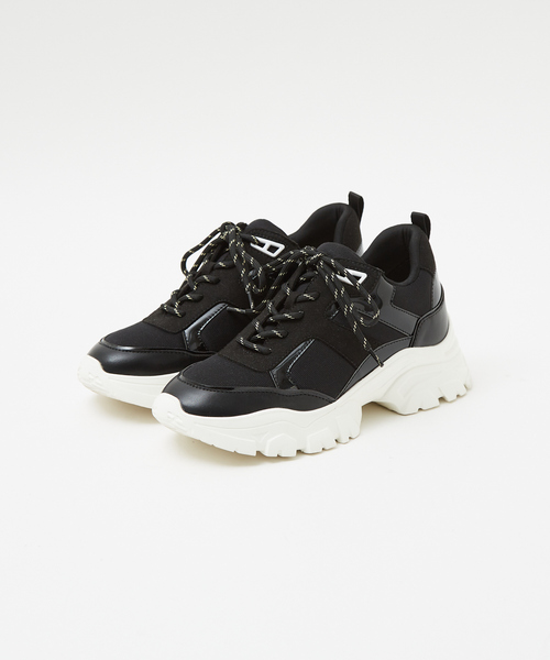 PICHE ABAHOUSE（ピシェ アバハウス）の「【最高スニーカー】ダッドスニーカー（スニーカー・レディース・ブラウン/オフホワイト/ピンクベージュ/ブラック・24.5/23/23.5/24/22.5）」の3枚目の写真