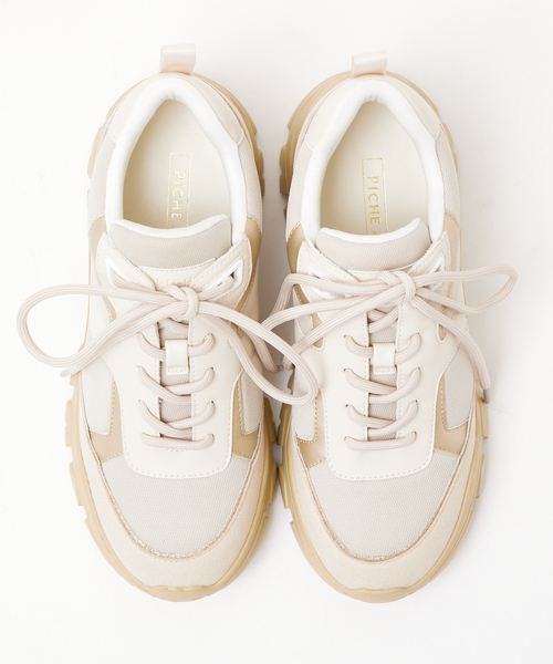 PICHE ABAHOUSE（ピシェ アバハウス）の「【最高スニーカー】ダッドスニーカー（スニーカー・レディース・ブラウン/オフホワイト/ピンクベージュ/ブラック・24.5/23/23.5/24/22.5）」の7枚目の写真