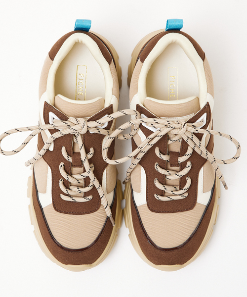 PICHE ABAHOUSE（ピシェ アバハウス）の「【最高スニーカー】ダッドスニーカー（スニーカー・レディース・ブラウン/オフホワイト/ピンクベージュ/ブラック・24.5/23/23.5/24/22.5）」の8枚目の写真