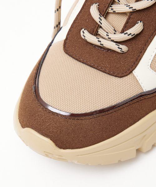 PICHE ABAHOUSE（ピシェ アバハウス）の「【最高スニーカー】ダッドスニーカー（スニーカー・レディース・ブラウン/オフホワイト/ピンクベージュ/ブラック・24.5/23/23.5/24/22.5）」の19枚目の写真