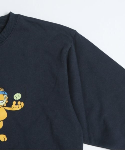 and D. petit main（アンドディープティマイン）の「【親子リンク】Kidsガーフィールド裏毛プルオーバー（スウェット・キッズ・オフホワイト/グレー/オレンジ/ネイビー・100cm/110cm/120cm/130cm/140cm/150cm）」の7枚目の写真