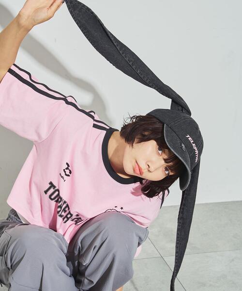 WEGO（ウィゴー）の「WEGO/うさ耳デニムキャップ（キャップ・レディース・スカイブルー/ブラック系その他・FREE）」の6枚目の写真