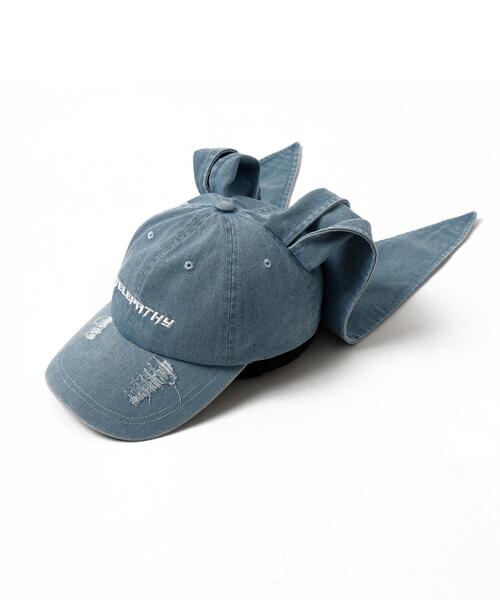 WEGO（ウィゴー）の「WEGO/うさ耳デニムキャップ（キャップ・レディース・スカイブルー/ブラック系その他・FREE）」の14枚目の写真